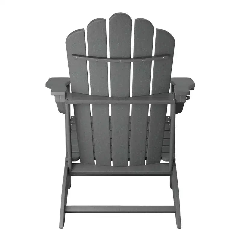 WestinTrends Highland - Sedie Adirondack da Esterno in HDPE con Portabicchieri (Set da 2)