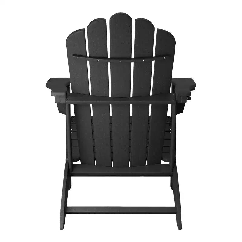 WestinTrends Highland - Sedie Adirondack da Esterno in HDPE con Portabicchieri (Set da 2)
