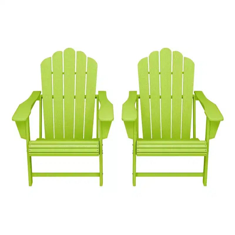 WestinTrends Highland - Sedie Adirondack da Esterno in HDPE con Portabicchieri (Set da 2)
