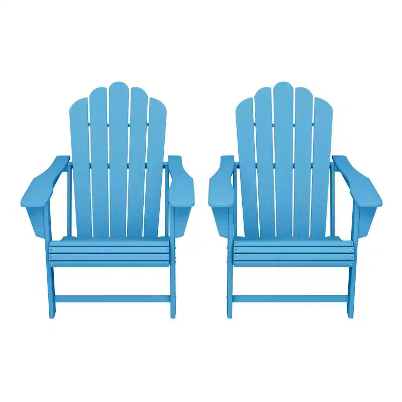 WestinTrends Highland - Sedie Adirondack da Esterno in HDPE con Portabicchieri (Set da 2)