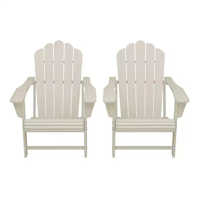 WestinTrends Highland - Sedie Adirondack da Esterno in HDPE con Portabicchieri (Set da 2)