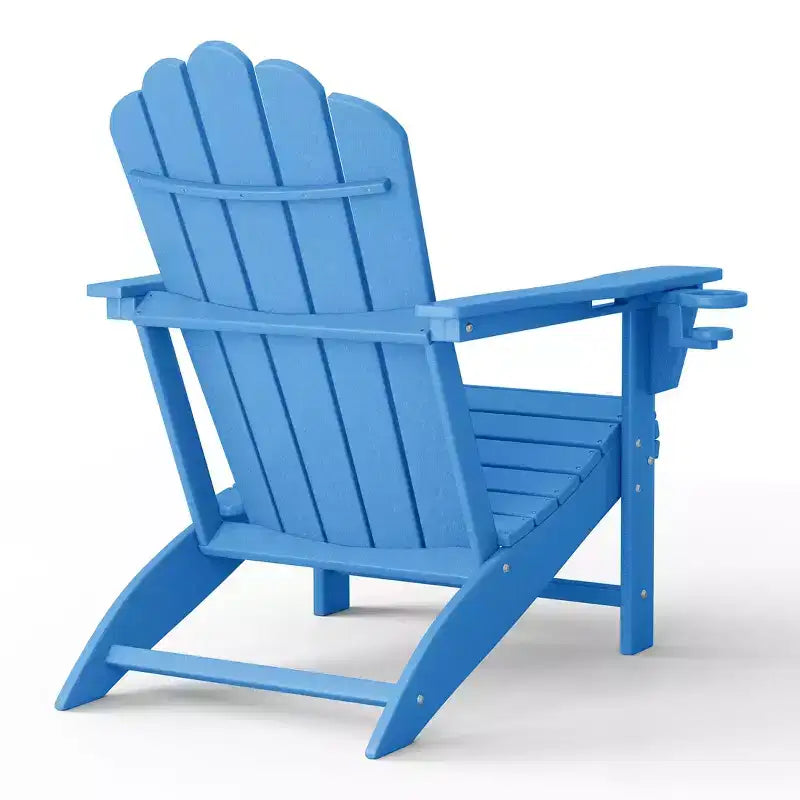 Chaises Adirondack WestinTrends Highland en PEHD pour terrasse extérieure avec porte-gobelets (Lot de 8)
