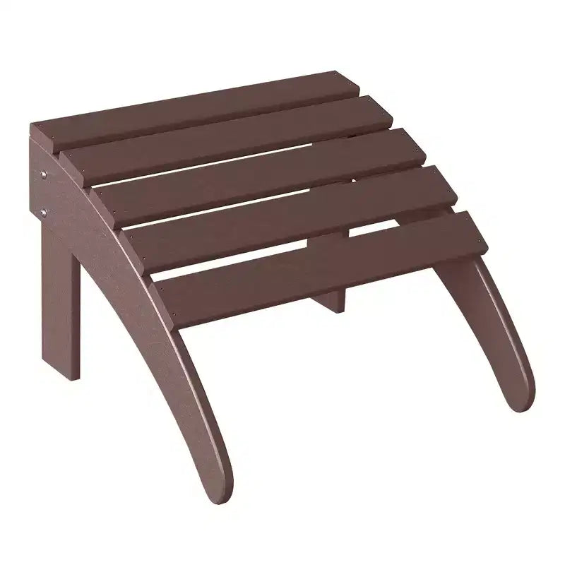 WestinTrends Highland Set di 4 sedie Adirondack da esterno in HDPE con poggiapiedi e portabicchieri