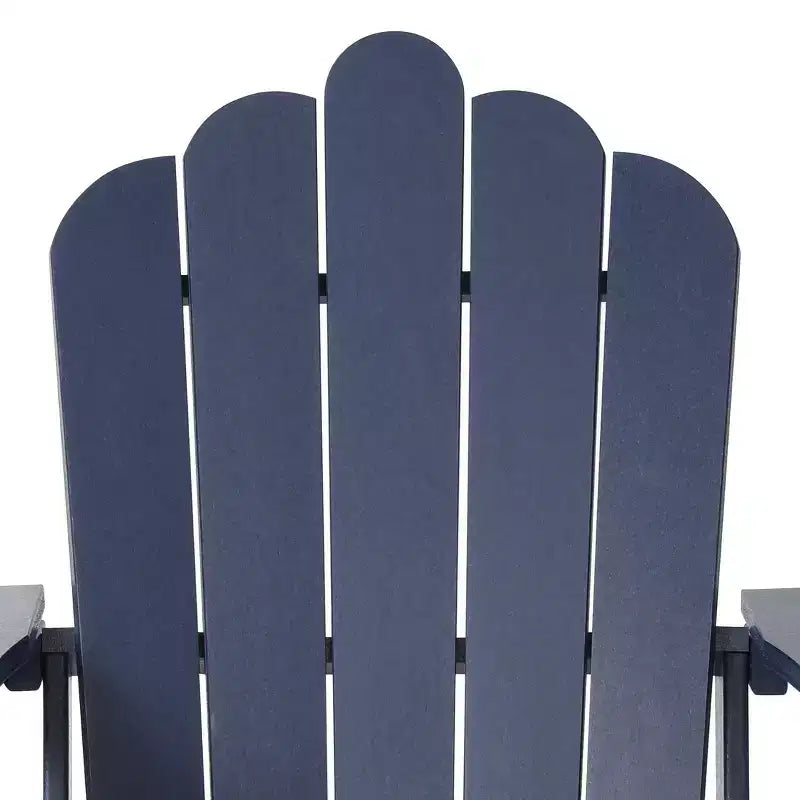 WestinTrends Highland Set di 4 sedie Adirondack da esterno in HDPE con poggiapiedi e portabicchieri