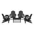 WestinTrends Highland 7-Piece HDPE Outdoor Patio Furniture Adirondack Conversation Set