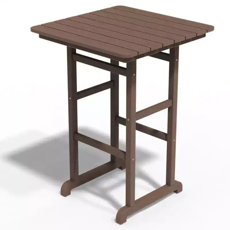 Hyleory Set da Bar 3 Pezzi in HDPE con Sgabelli Bar Adirondack - Mobili da Esterno Durevoli per un Intrattenimento di Stile