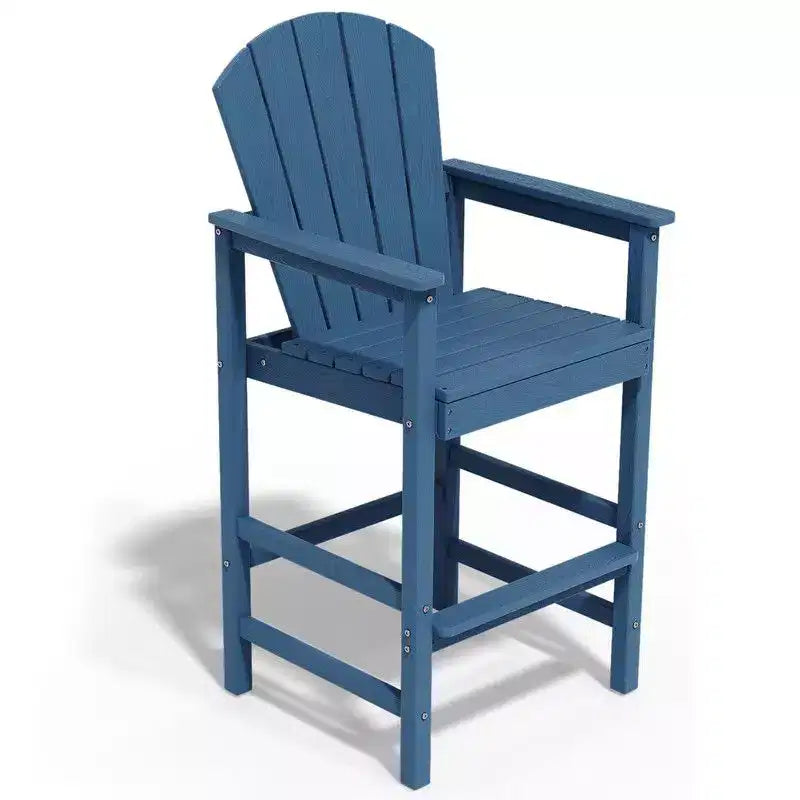 Hyleory Set da Bar 3 Pezzi in HDPE con Sgabelli Bar Adirondack - Mobili da Esterno Durevoli per un Intrattenimento di Stile