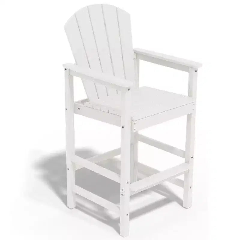 Hyleory Set da Bar 3 Pezzi in HDPE con Sgabelli Bar Adirondack - Mobili da Esterno Durevoli per un Intrattenimento di Stile