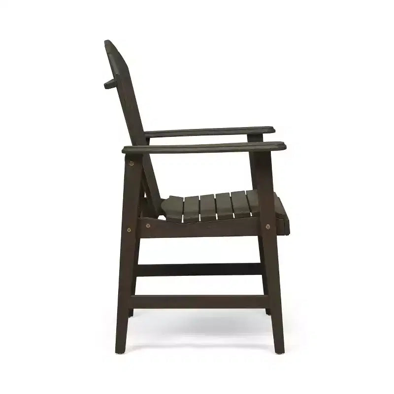 Christopher Knight Home Chaises de salle à manger d'extérieur Adirondack en bois d'acacia Malibu (lot de 2)