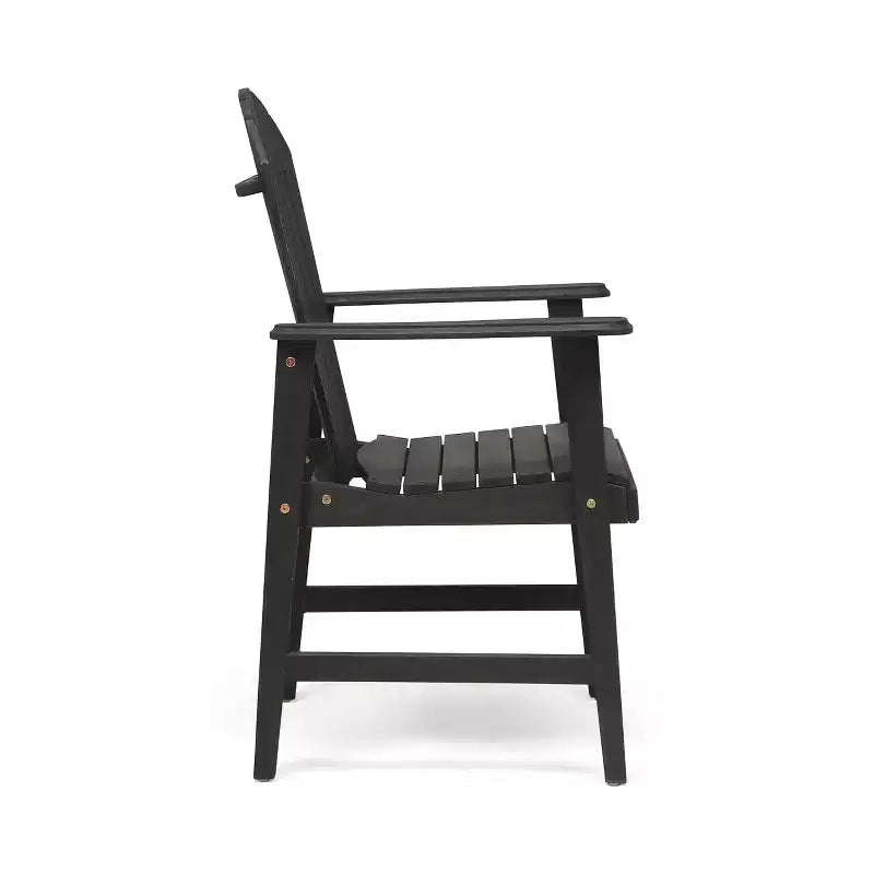 Christopher Knight Home Chaises de salle à manger d'extérieur Adirondack en bois d'acacia Malibu (lot de 2)