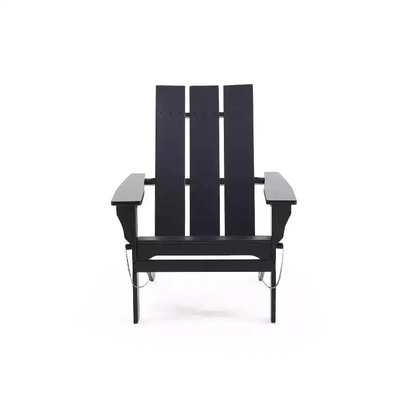 Sedia pieghevole Adirondack alta da esterno GDFStudio Gurekam in legno di acacia