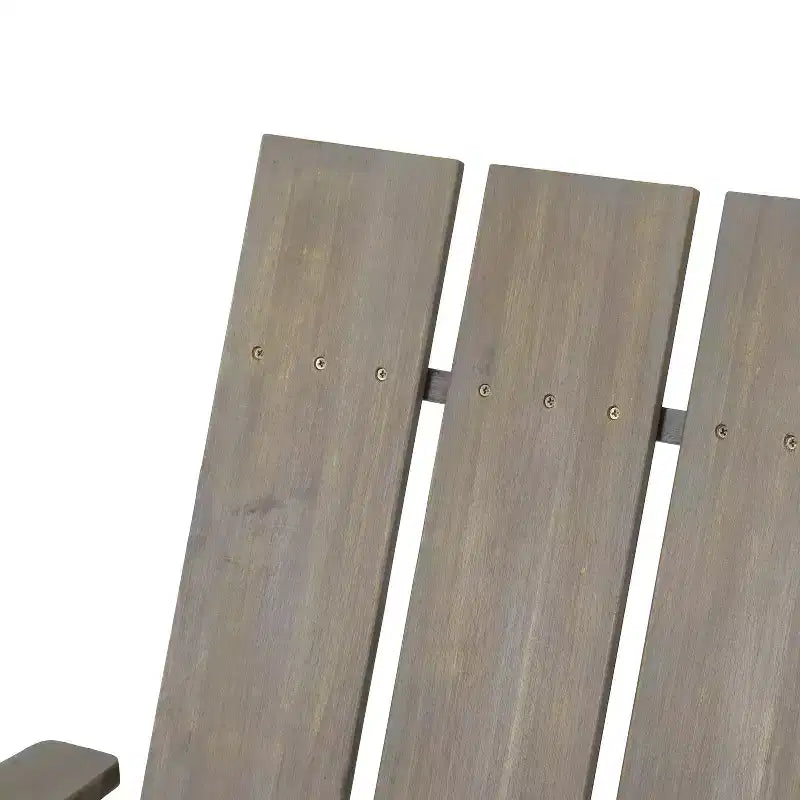 Sedia pieghevole Adirondack alta da esterno GDFStudio Gurekam in legno di acacia