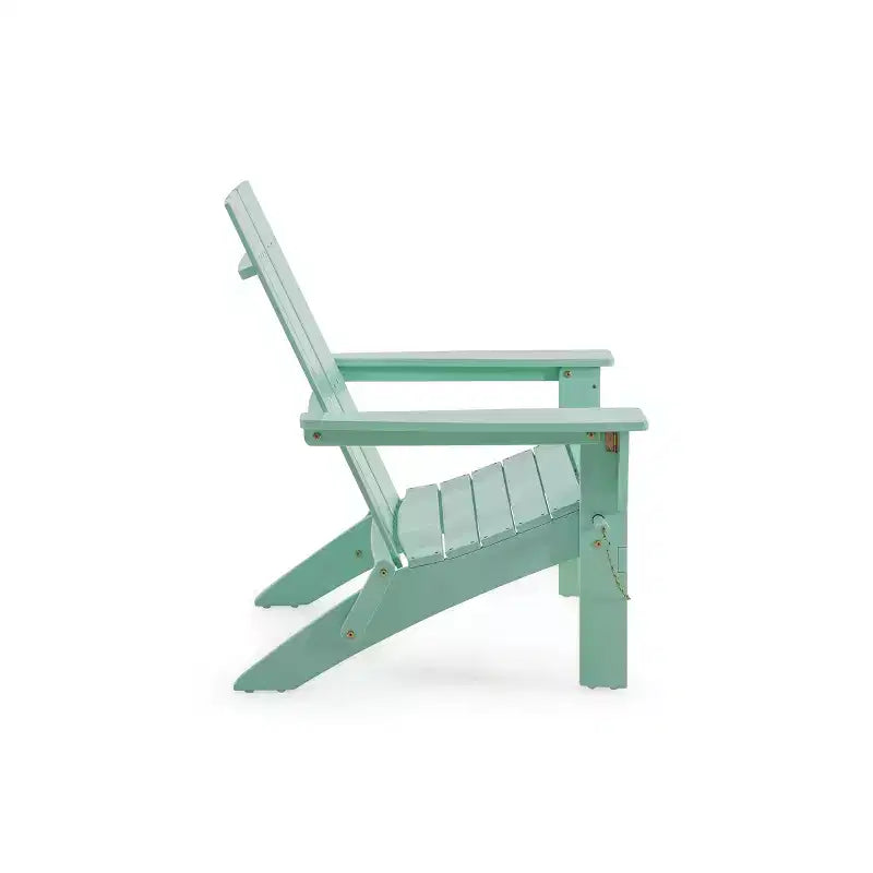 Sedia pieghevole Adirondack alta da esterno GDFStudio Gurekam in legno di acacia