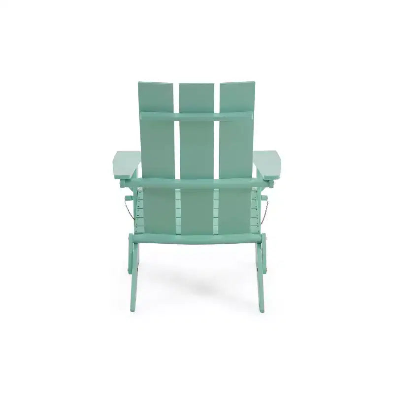 GDFStudio Gurekam Sedia Adirondack Pieghevole da Esterno in Legno di Acacia con Schienale Alto (Set da 2)