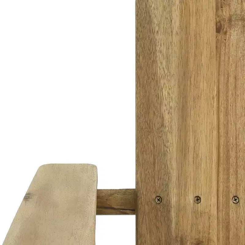 GDFStudio Gurekam Sedia Adirondack Pieghevole da Esterno in Legno di Acacia con Schienale Alto (Set da 2)