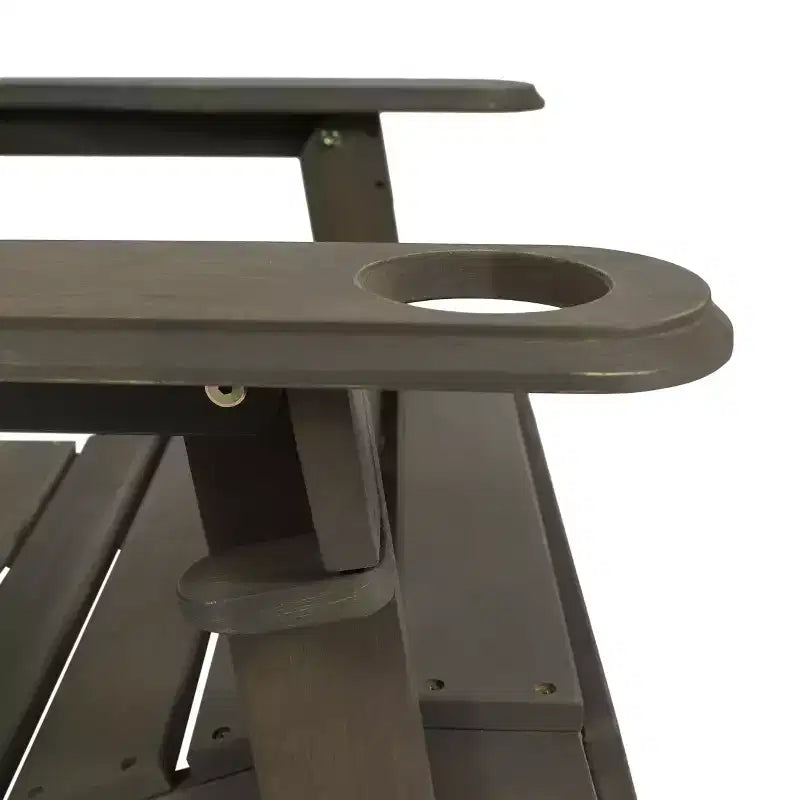 Christopher Knight Home Kandyce Sedia Adirondack Pieghevole da Esterno in Legno di Acacia con Portabicchieri