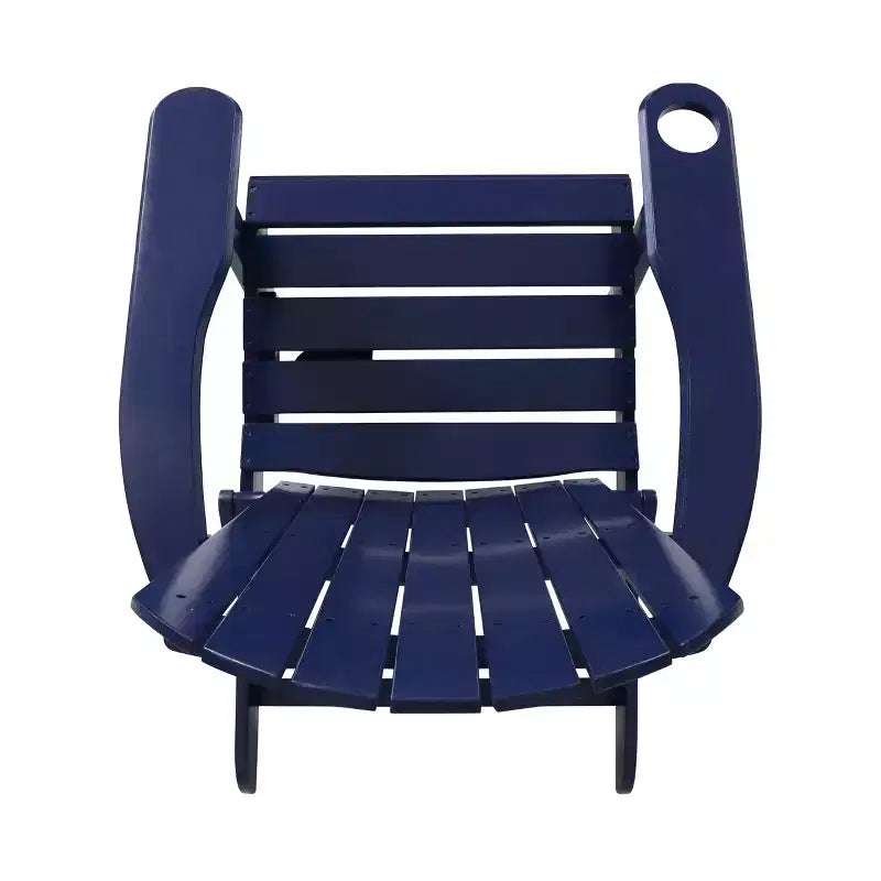 Christopher Knight Home Kandyce Sedia Adirondack Pieghevole da Esterno in Legno di Acacia con Portabicchieri