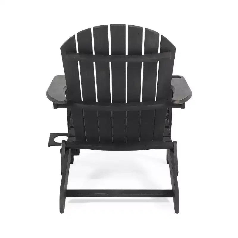 Christopher Knight Home Kandyce Sedia Adirondack Pieghevole da Esterno in Legno di Acacia con Portabicchieri