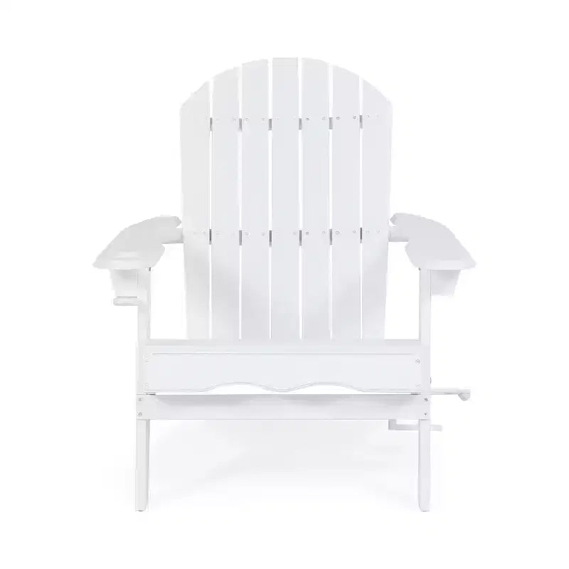 Christopher Knight Home Kandyce Chaise Adirondack pliante d'extérieur en bois d'acacia avec porte-gobelet