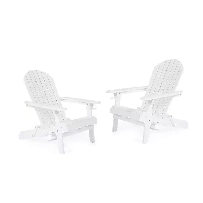 Christopher Knight Home Kandyce Chaise Adirondack pliante d'extérieur en bois d'acacia avec porte-gobelet (Lot de 2)
