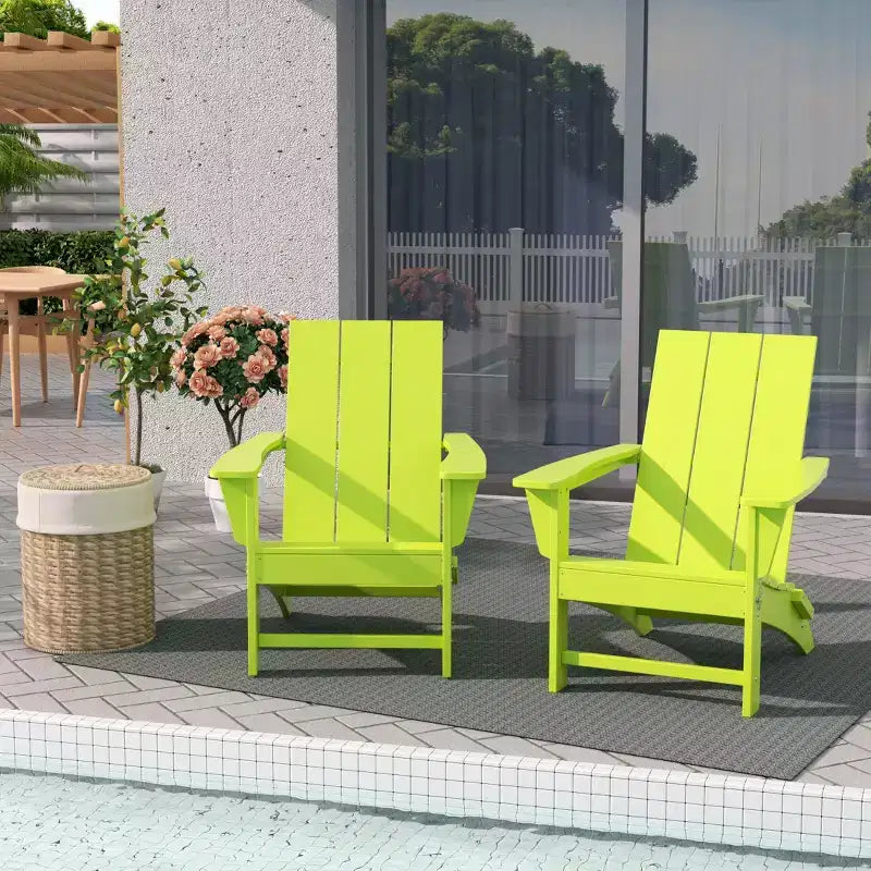 WestinTrends Chaise Adirondack pliante en PEHD Ashore (Lot de 2)
