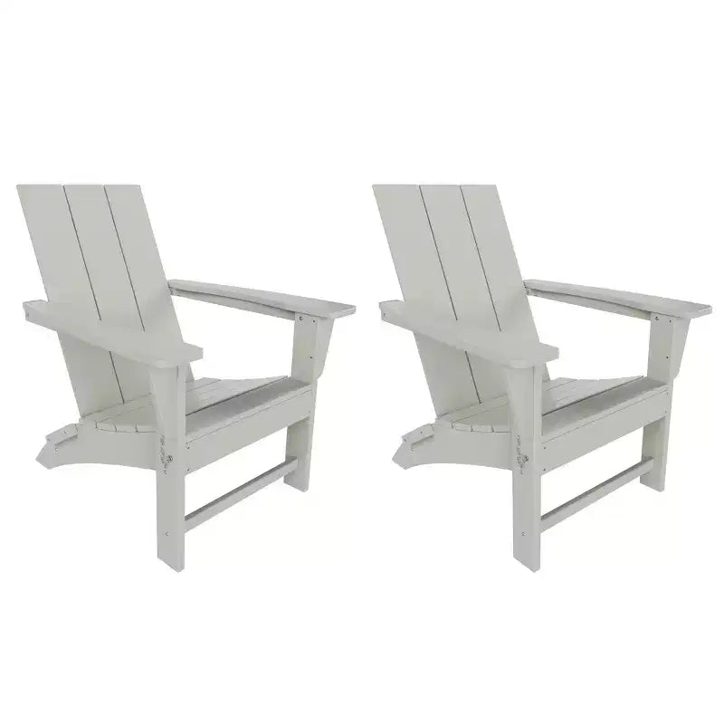 WestinTrends Ashore Sedia Pieghevole Adirondack in HDPE (Set da 2)