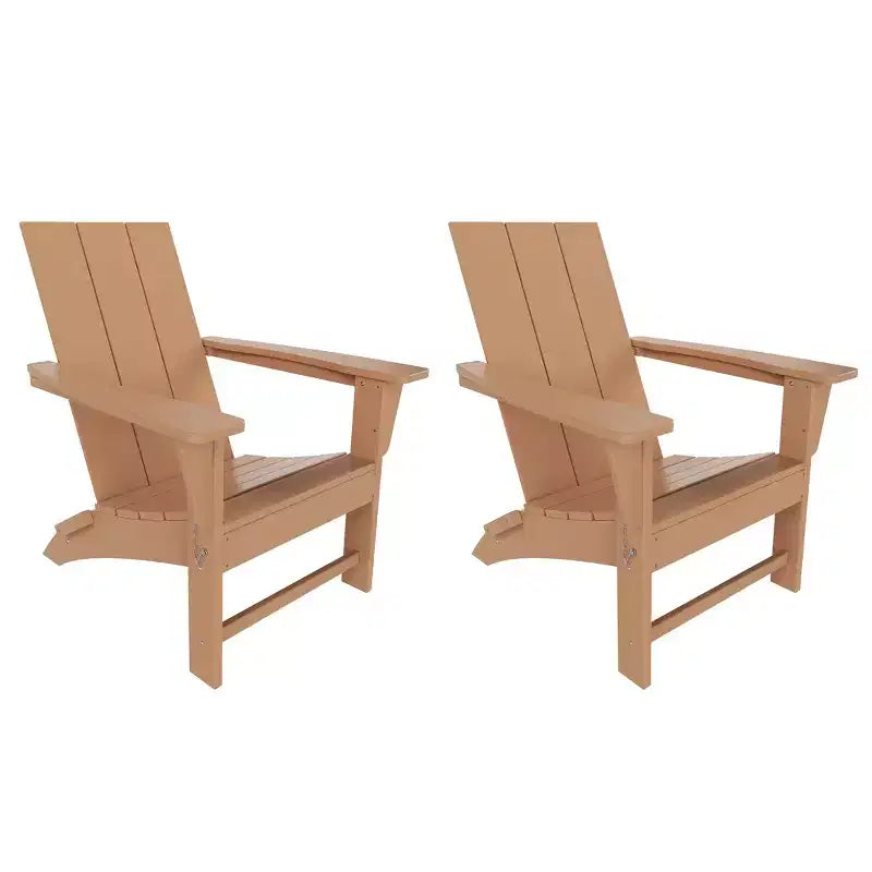 WestinTrends Ashore Sedia Pieghevole Adirondack in HDPE (Set da 2)