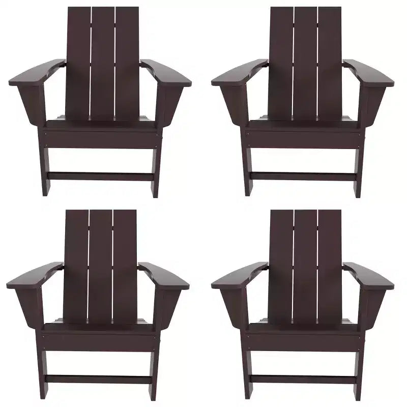 WestinTrends Ashore Chaise pliante Adirondack en PEHD (Lot de 4)