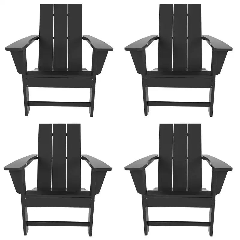 WestinTrends Ashore Chaise pliante Adirondack en PEHD (Lot de 4)