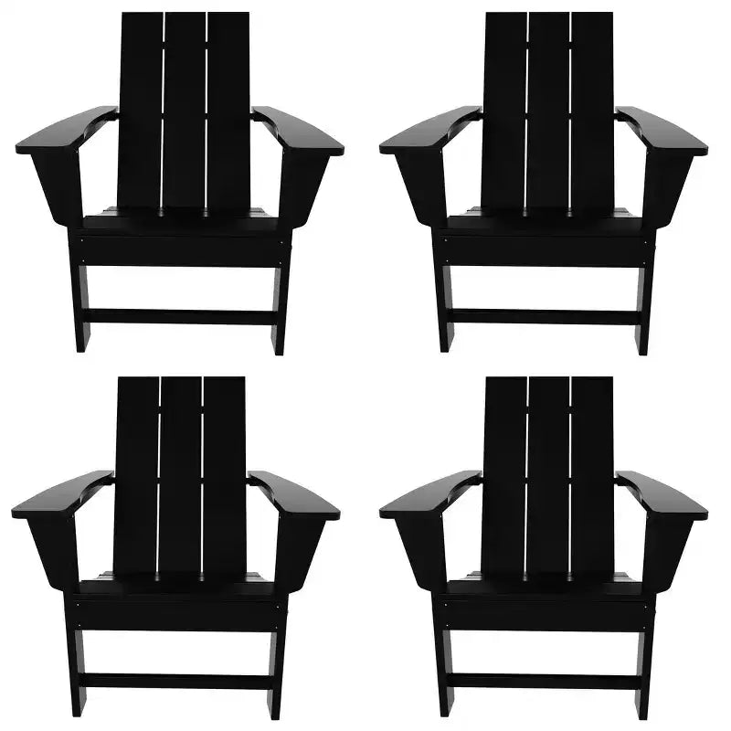 WestinTrends Ashore Chaise pliante Adirondack en PEHD (Lot de 4)