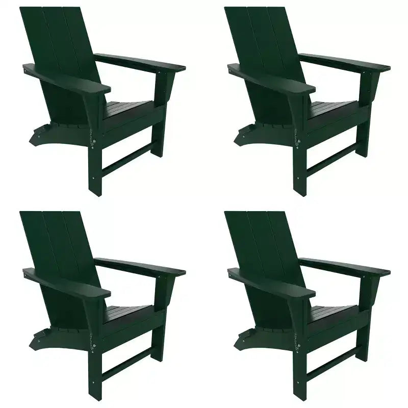 WestinTrends Ashore Sedia Pieghevole Adirondack in HDPE (Set da 4)