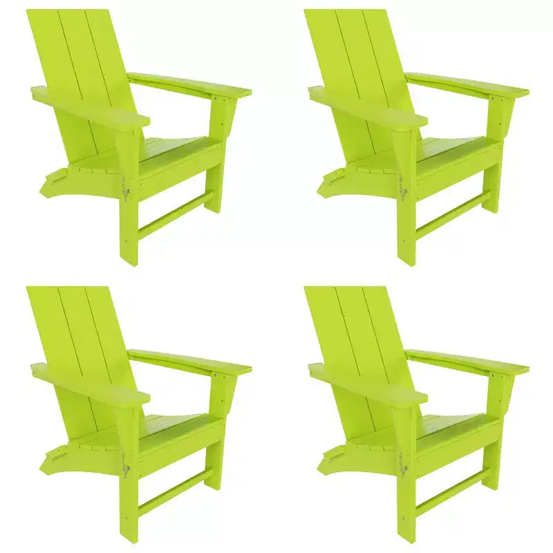 WestinTrends Ashore Sedia Pieghevole Adirondack in HDPE (Set da 4)