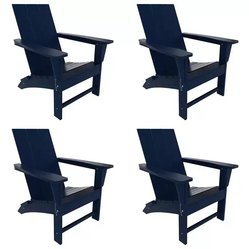 WestinTrends Ashore Sedia Pieghevole Adirondack in HDPE (Set da 4)