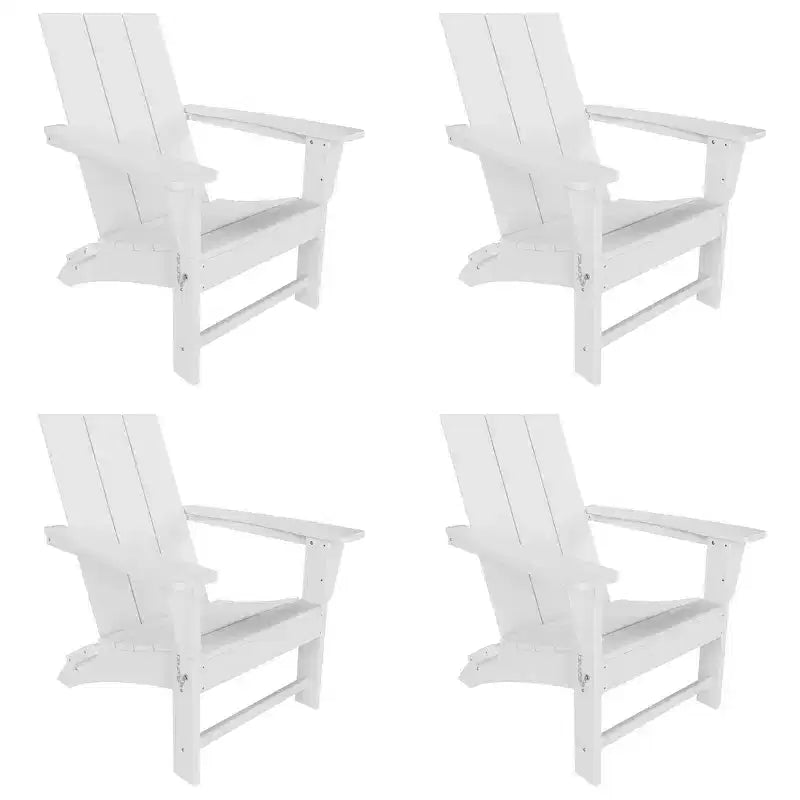 WestinTrends Ashore Sedia Pieghevole Adirondack in HDPE (Set da 4)