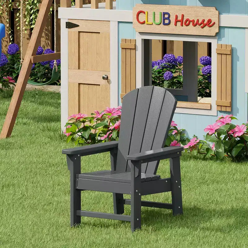 Sedia da esterno in plastica HDPE Adirondack per bambini Malibu di WestinTrends