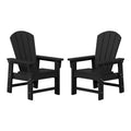 WestinTrends Malibu Kids Outdoor Adirondack Plastic Patio Chair (Set of 2)