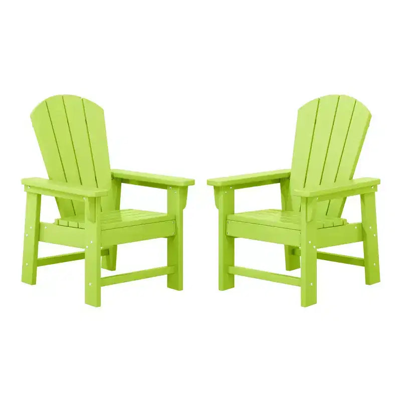 WestinTrends Malibu Sedia da Giardino per Bambini in Plastica Stile Adirondack (Set da 2)
