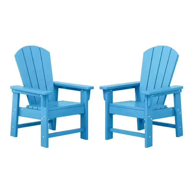 WestinTrends Malibu Sedia da Giardino per Bambini in Plastica Stile Adirondack (Set da 2)