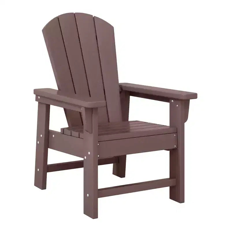 WestinTrends Malibu Sedia da Giardino per Bambini in Plastica per Esterni, Stile Adirondack (Confezione da 4)