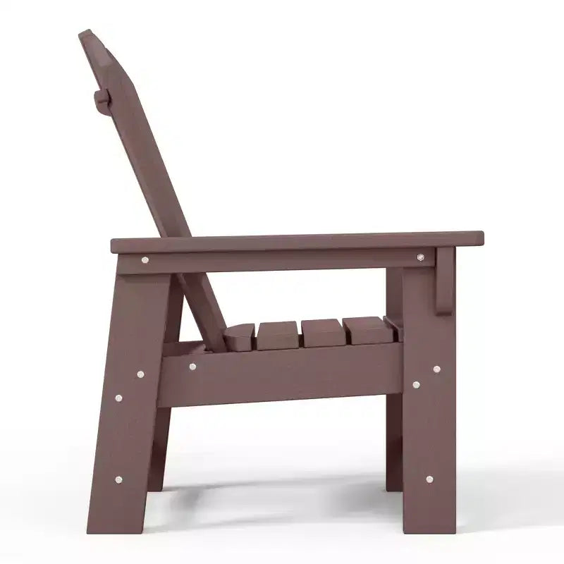 WestinTrends Malibu Sedia da Giardino per Bambini in Plastica per Esterni, Stile Adirondack (Confezione da 4)