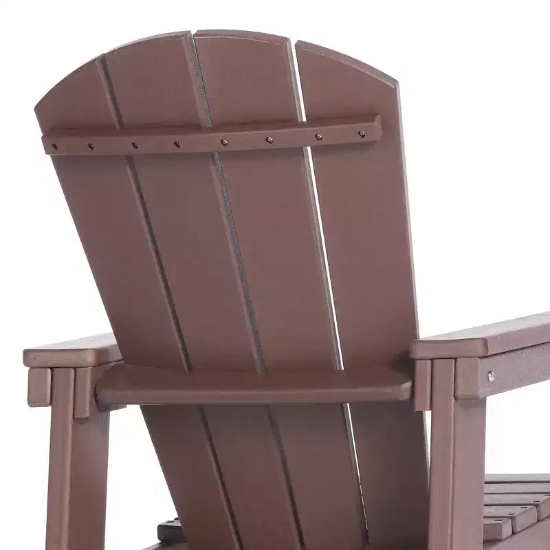 WestinTrends Malibu Sedia da Giardino per Bambini in Plastica per Esterni, Stile Adirondack (Confezione da 4)