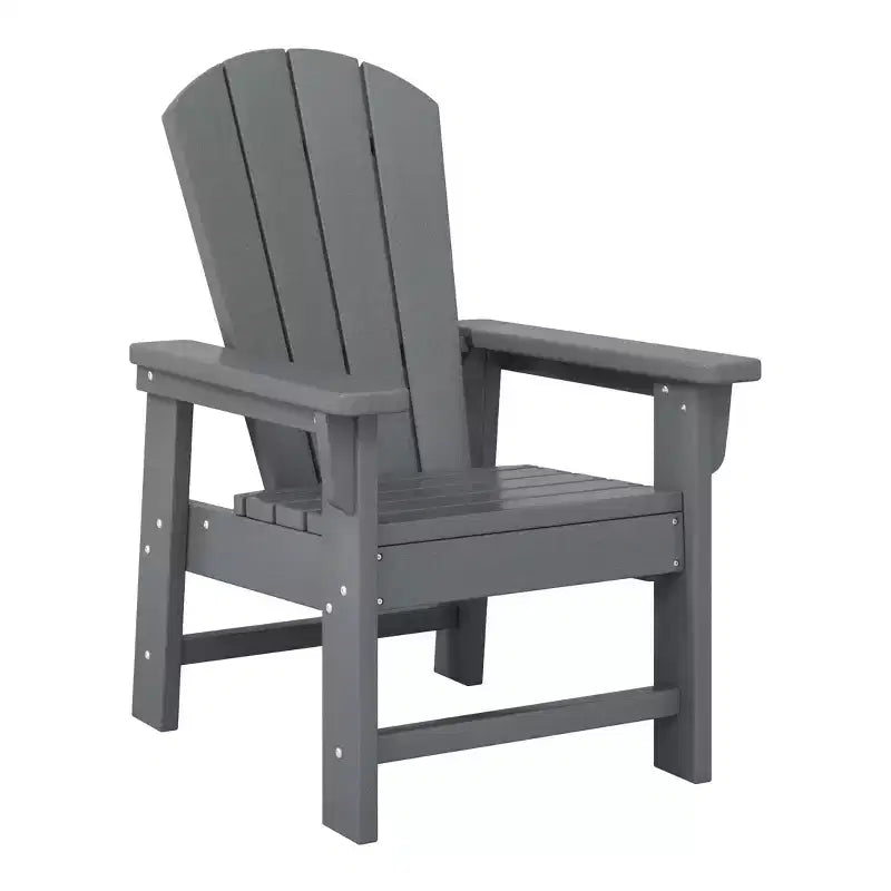 WestinTrends Malibu Sedia da Giardino per Bambini in Plastica per Esterni, Stile Adirondack (Confezione da 4)