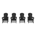 WestinTrends Malibu Kids Outdoor Adirondack Plastic Patio Chair (Set of 4)