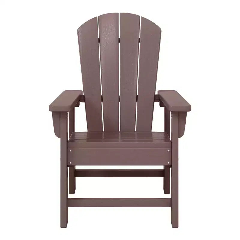 WestinTrends Malibu Set Sedia Adirondack per Bambini da Esterno in HDPE a 2 Pezzi con Tavolino Quadrato