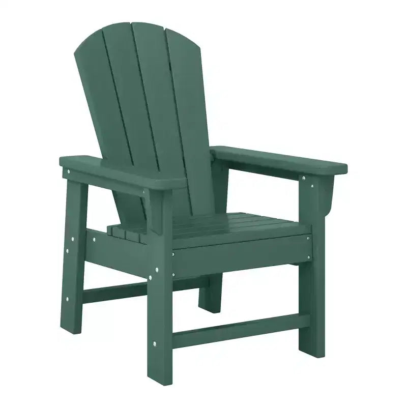 WestinTrends Malibu Set Sedia Adirondack per Bambini da Esterno in HDPE a 2 Pezzi con Tavolino Quadrato