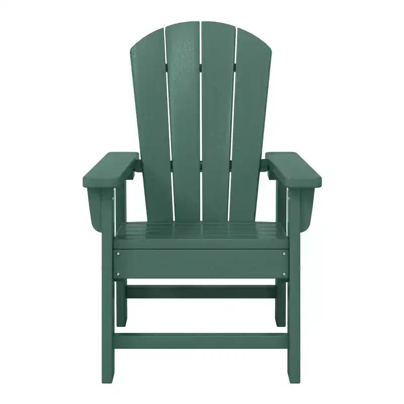 WestinTrends Malibu Set Sedia Adirondack per Bambini da Esterno in HDPE a 2 Pezzi con Tavolino Quadrato