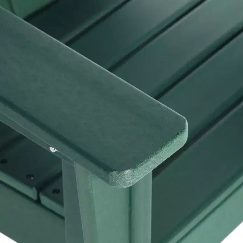 WestinTrends Malibu Set Sedia Adirondack per Bambini da Esterno in HDPE a 2 Pezzi con Tavolino Quadrato