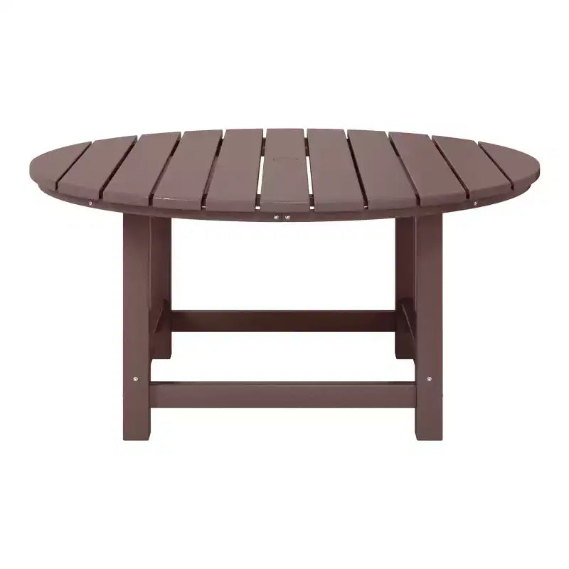 WestinTrends Dylan Set da conversazione da 5 pezzi per patio da esterno con sedia Adirondack in HDPE e tavolino da caffè rotondo