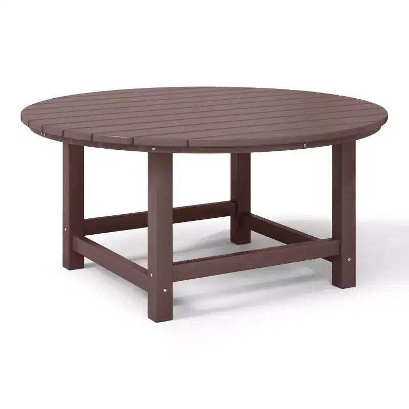 WestinTrends Dylan Set da conversazione da 5 pezzi per patio da esterno con sedia Adirondack in HDPE e tavolino da caffè rotondo