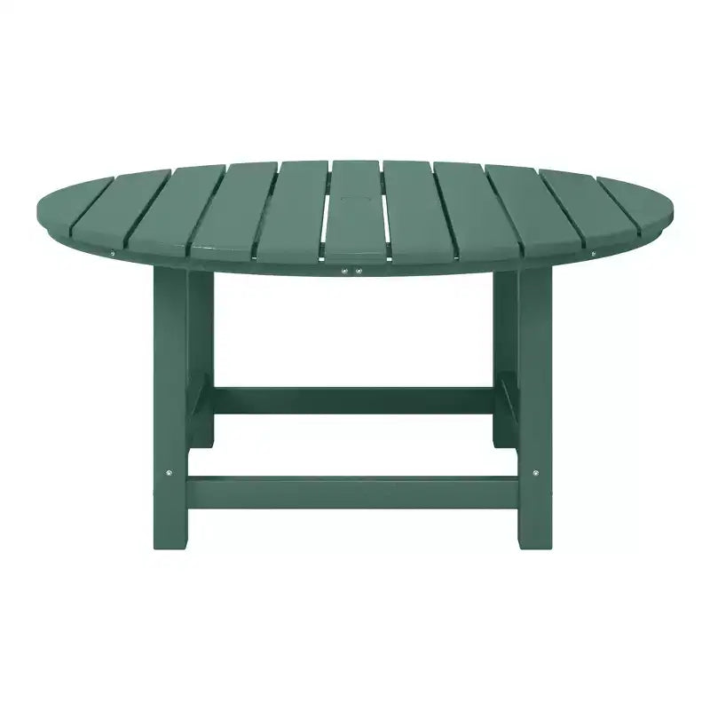 WestinTrends Dylan Set da conversazione da 5 pezzi per patio da esterno con sedia Adirondack in HDPE e tavolino da caffè rotondo